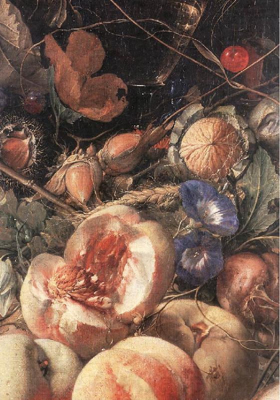 HEEM, Cornelis de Still-Life with Flowers and Fruit (detail) sg Norge oil painting art